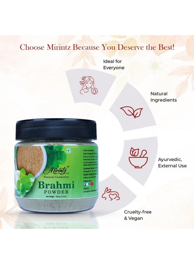 Mirintz 100% Natural Brahmi Powder | (100 gms) Pure Bacopa Monnieri | Brahmi for Hair Growth | Bacopa Powder Ayurvedic Support for Healthy Hair | Herbal Hair Mix - Image 5