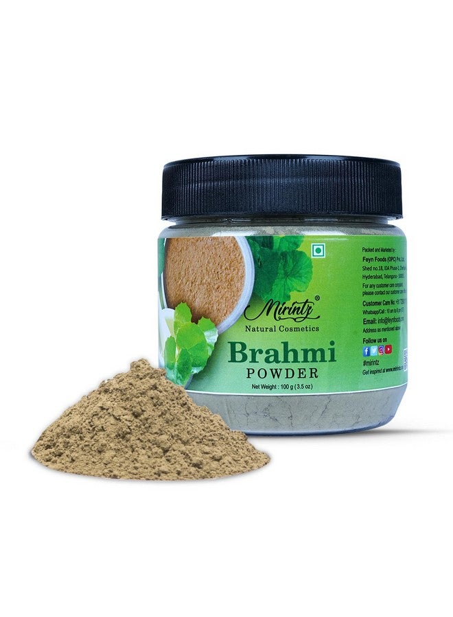 Mirintz 100% Natural Brahmi Powder | (100 gms) Pure Bacopa Monnieri | Brahmi for Hair Growth | Bacopa Powder Ayurvedic Support for Healthy Hair | Herbal Hair Mix - Image 1