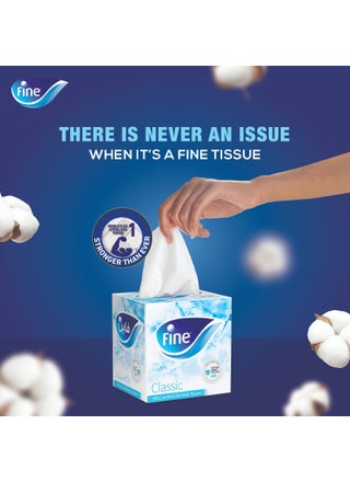 Facial Tissue 100 Sheets 2 Ply Pack of 1 White - view 2