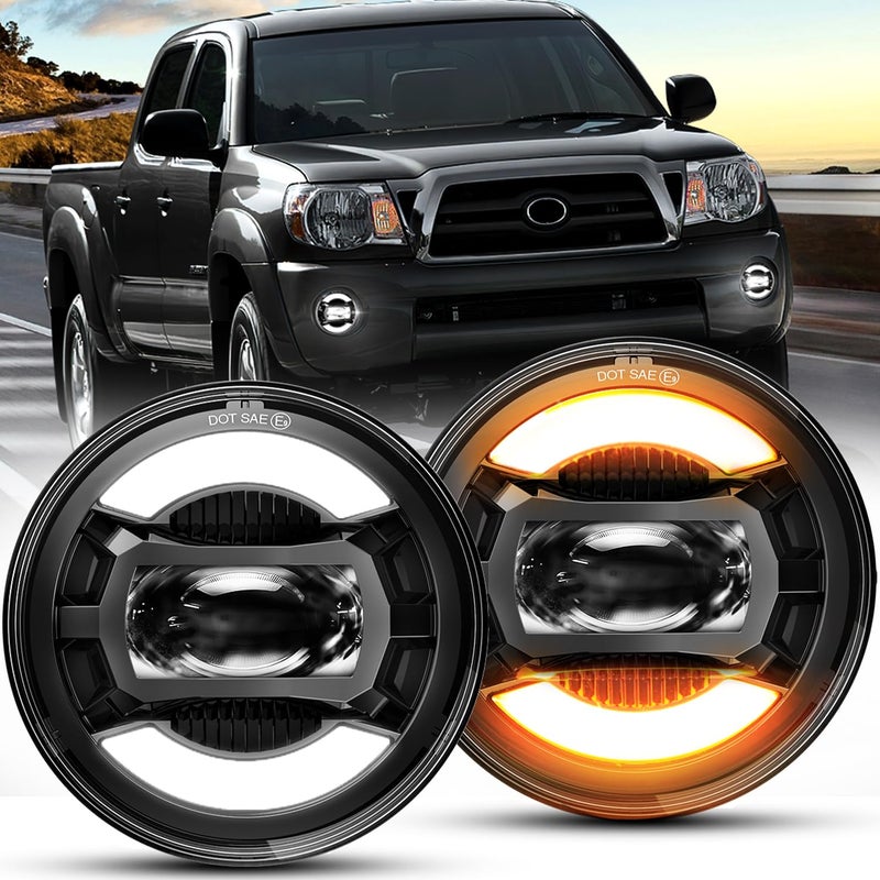 AUDEXEN 60W LED Fog Lights Assembly 200 Brighter Driving Lights Compatible with Tacoma 20052011 Solara 20042006 Tundra 20072013 Sequoia 20082015 Black A Pair