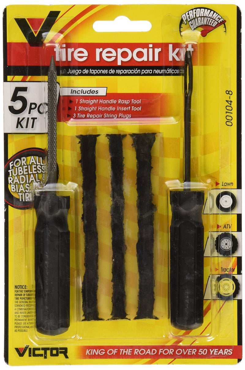 Victor 22-5-00104-8 Tubeless Tire Repair Kit, Multi, One Size - Image 5