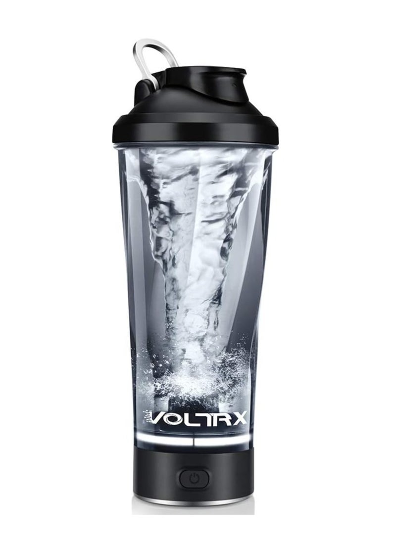 VOLTRX - Premium Electric Protein Shaker Bottle, Made with Tritan - BPA Free - 24 oz Vortex Portable Mixer Cup/USB Rechargeable Shaker Cups for Protein Shakes (Black) - Image 1