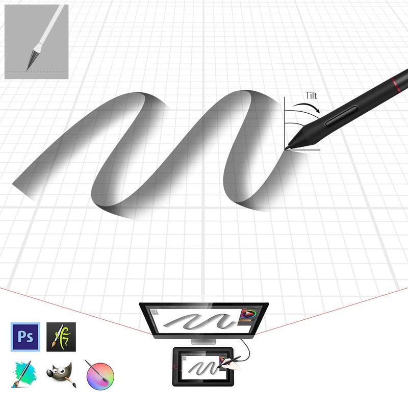 XP-PEN PA2 8192 Pressure Battery-Free Stylus Solely for Artist 12/13.3/15.6/22R/24 Pro Drawing Tablet with Screen | Not Compatible with Other XP-Pen Models or Brands - Image 4