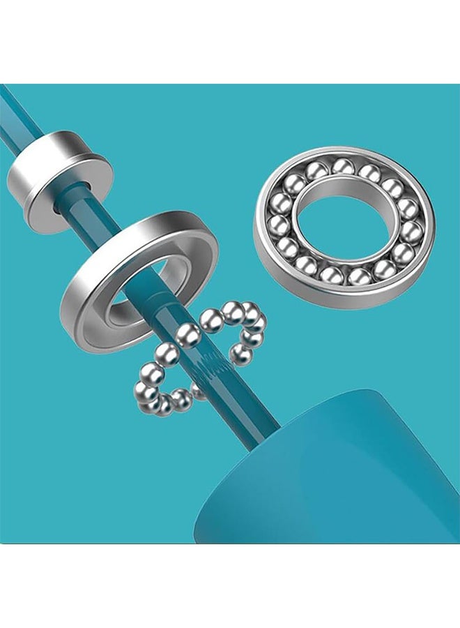 بوفان حبلان للقفز، حبل قفز لاسلكي مثقل وحبل قفز قابل للتعديل مضاد للتشابك، مناسب للعائلات والبالغين والمهنيين للياقة البدنية وحرق الدهون وإنقاص الوزن. - Image 4