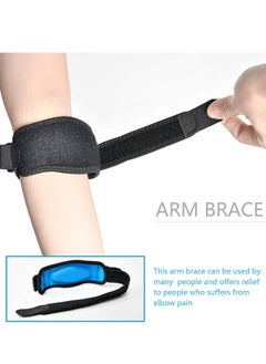 Oasisgalore Elbow Support Strap，Adjustable Elbow Brace 2 pack with Compression Pad for Tennis & Golfers Elbow Pain Relief  - Image 3
