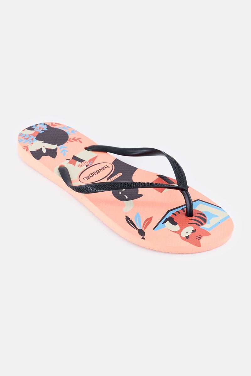 Havaianas Women Slim Pets Fc Slip On Slippers, Multicololr - Image 1