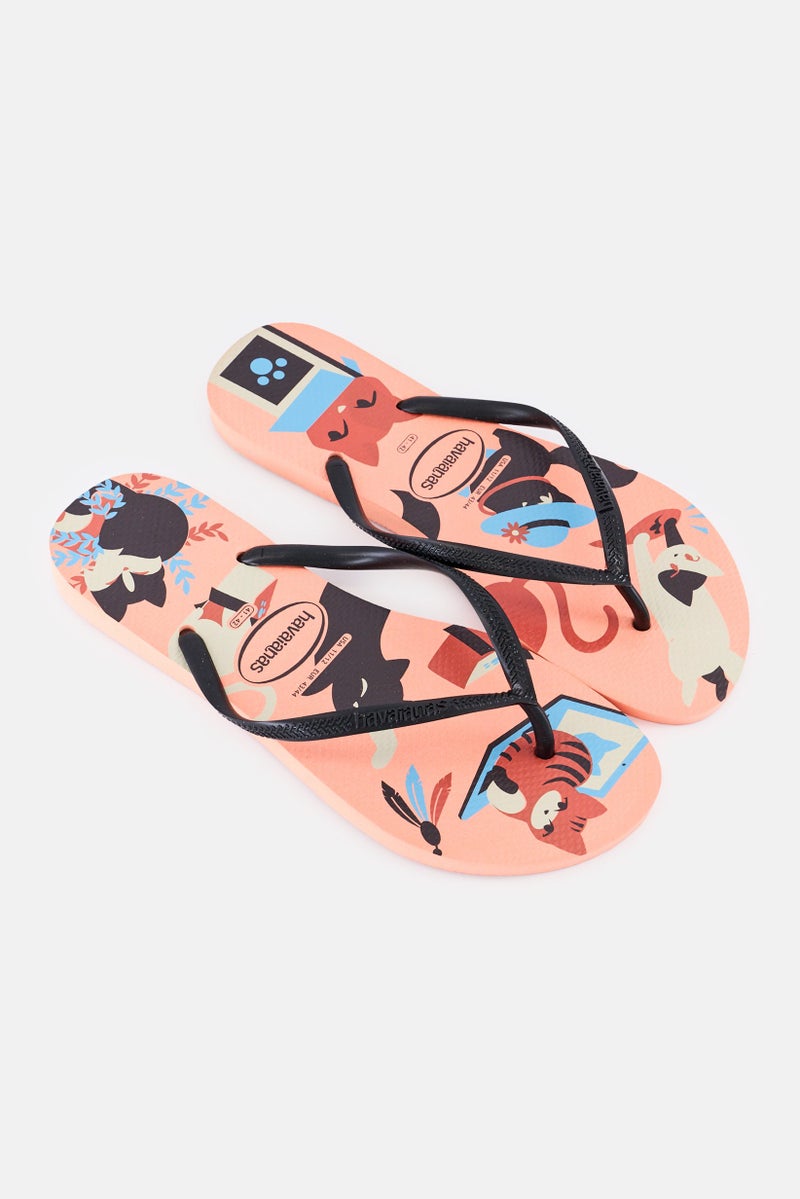 Havaianas Women Slim Pets Fc Slip On Slippers, Multicololr - Image 2