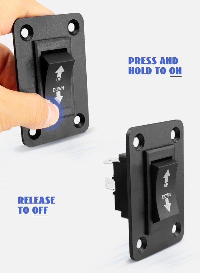 LANDSIN UP Down Momentary Reverse Switch Fit for 5th Wheel Tongue Trailer Stabilizer, Polarity Reversing Momentary Switch 30A DPDT, 2Pcs - Image 4