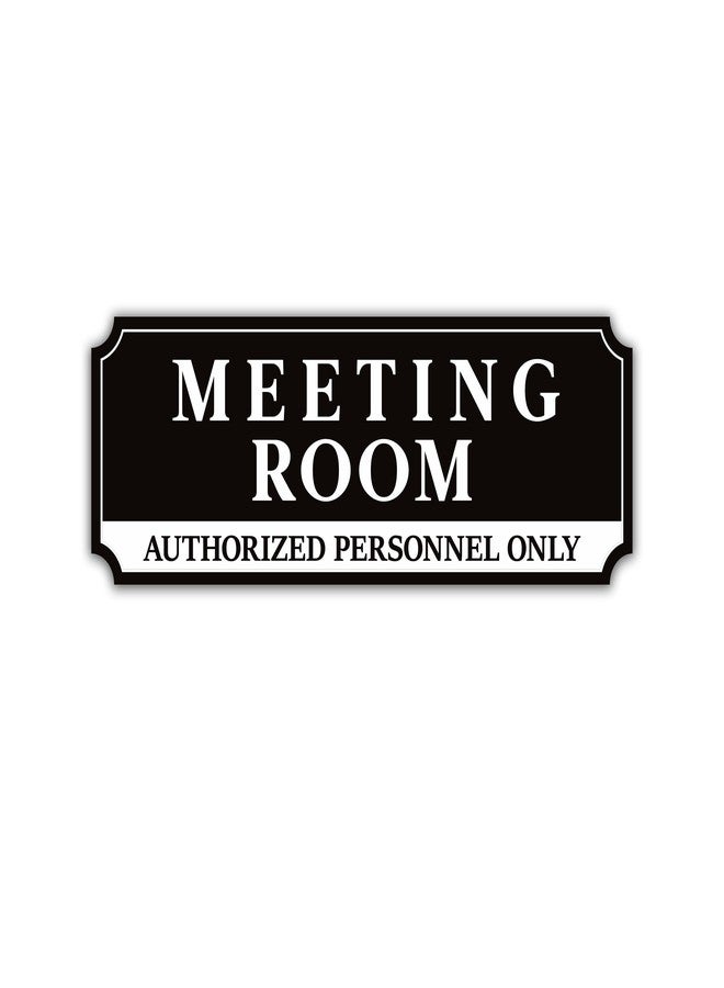 LUHIMO Meeting Room Sign for Door, Self-adhesive Durable Conference Room Name Sign Sticker, Staff Only Signage for Business, Home, Office, School - Image 1
