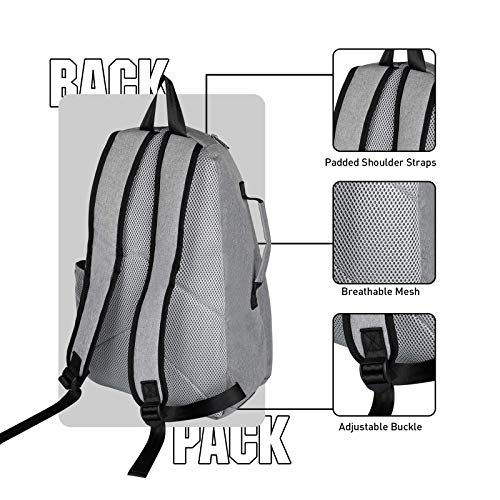 No branded Tennis Bag Tennis Backpack - Tennis Bags for Women and Men to Hold 1 or 2 Tennis Rackets/Racquets, Multifunctional Sports Bag - Image 5