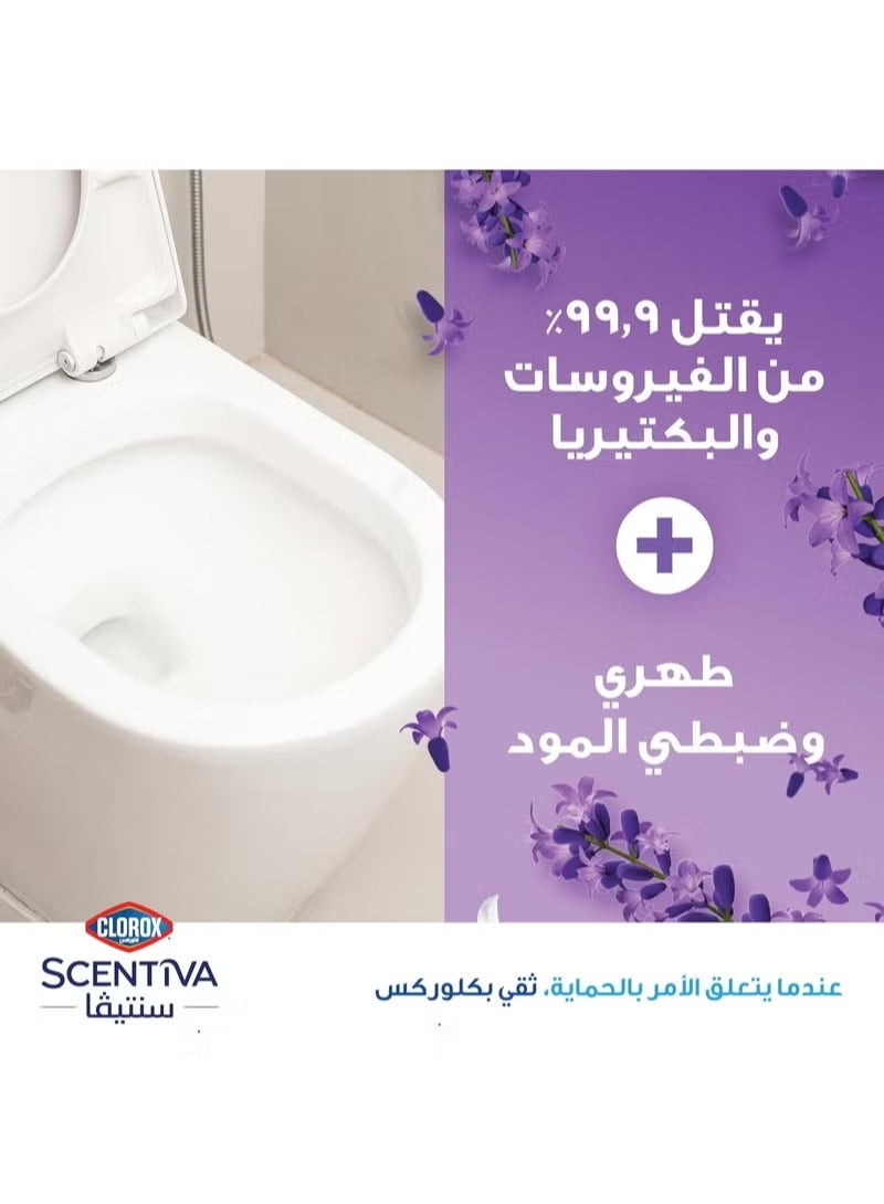 Clorox Scentiva Toilet Cleaner 709 ml, Tuscan Lavender, Bleach Free Toilet Bowl Cleaner - Image 3