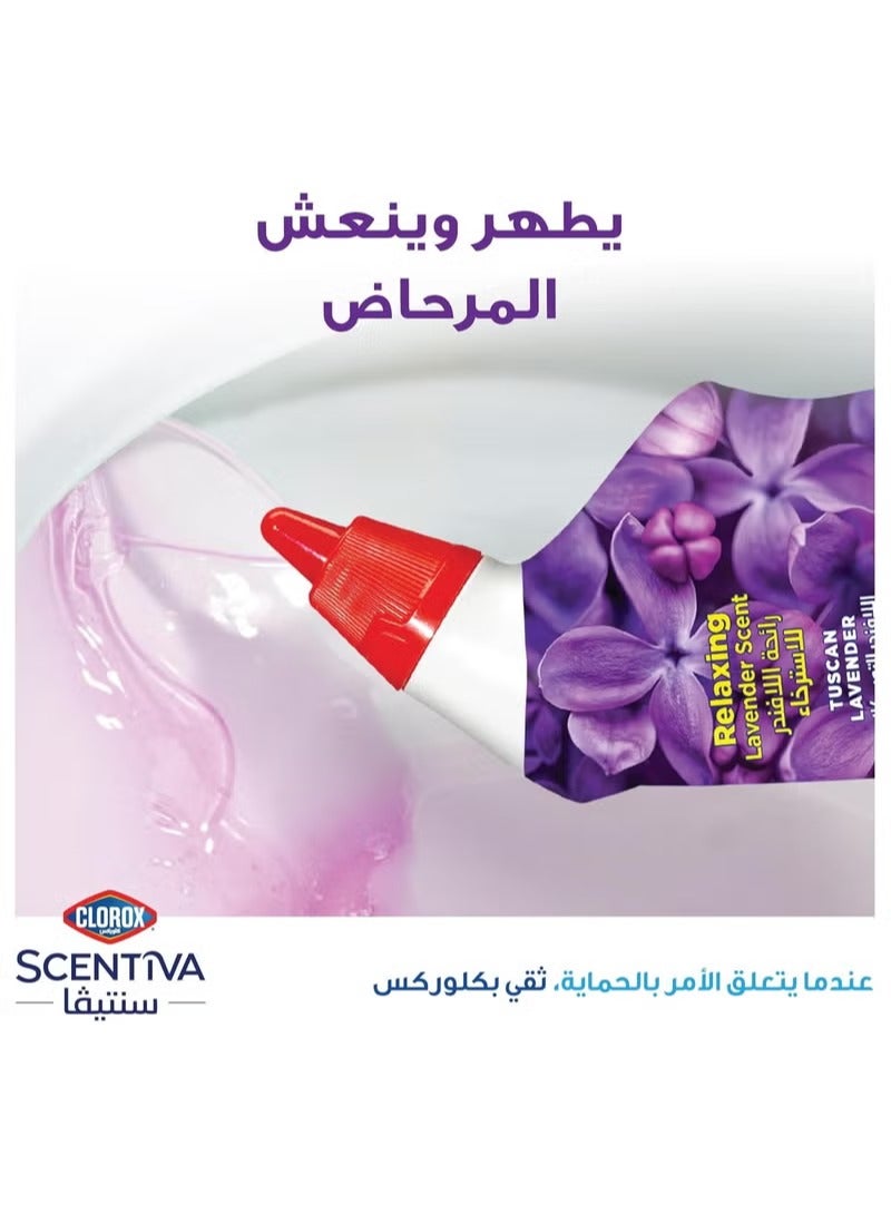 Clorox Scentiva Toilet Cleaner 709 ml, Tuscan Lavender, Bleach Free Toilet Bowl Cleaner - Image 4