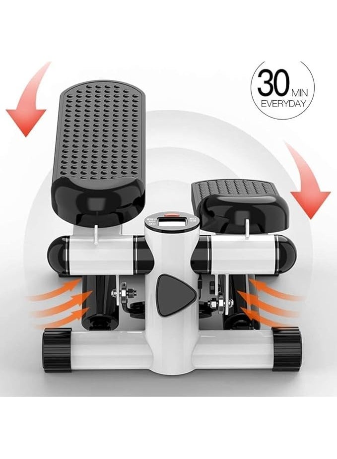 Portable 2-in-1 Mini Stepper Machine with Adjustable Resistance Bands, LCD Monitor,Legs, Thighs, Waist,Tone Your Buttocks, Cardio Exercise and 2 Bungee Cords for Home/Gym Workouts for All. - Image 2