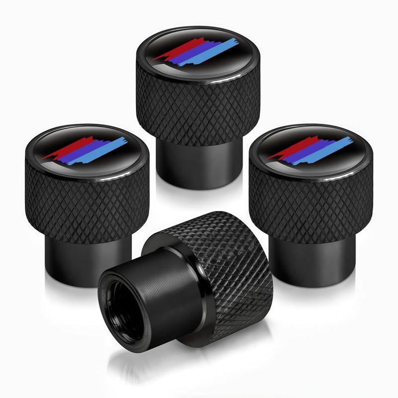 QOMAGO Car tire Valve stem Covers M 3 Color Large car Logo tire Valve caps Metal Material car Exterior Accessories - Image 3