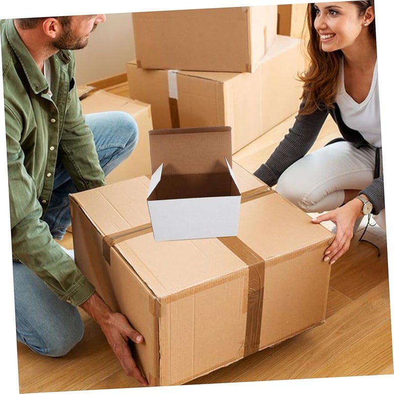 10Pcs Corrugated Moving Boxes for Wine Dishes Shockproof Packing Shipping - Image 4