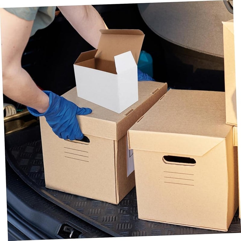 10Pcs Corrugated Moving Boxes for Wine Dishes Shockproof Packing Shipping - Image 5