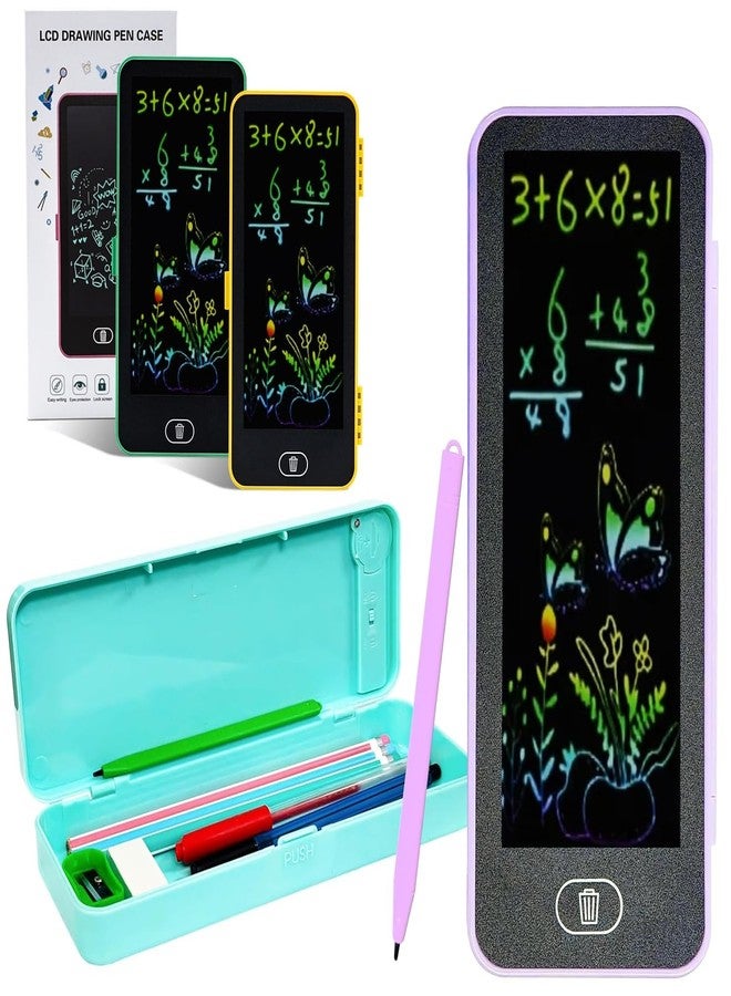 Goyal's LCD Drawing Pen Case for Kids | 2-in-1 Digital Slate & Stationery Box | Eye Protection Screen, One-Key Erase, Lock Button | Educational & Creative LED Drawing Pencil Box for Boys & Girls - Image 1