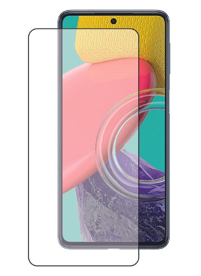 Super Tempered Glass Screen Protector Clear Designed For Samsung Galaxy M53 Full Screen Coverage And Bubble Free - Image 1