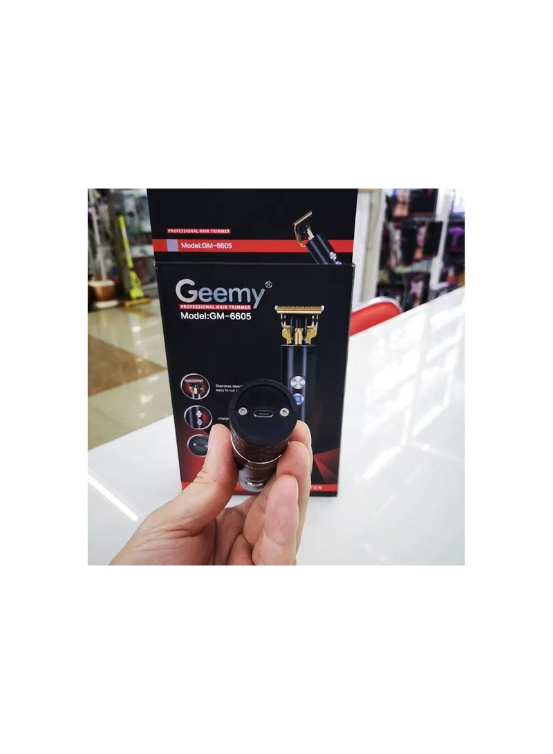 GEEMY GM6605 Professional Rechargeable Hair trimmer Electric Hair Clipper - Image 2