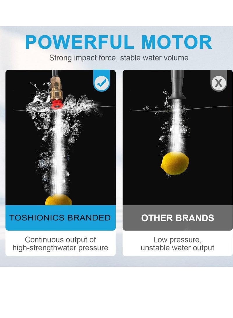 48V 25000mAh 30Bar Cordless High Pressure Car Washer with Nozzles Water Gun Set Garden Cleaning Jet Washing Machine Multi Purpose With Uk 3 Pin Adapter - Image 4