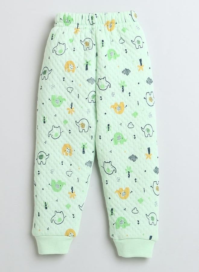 BUMZEE Sea Green Boys Full Sleeves Polyfill Winter Wear Set Age - 9-12 Months (Peb9818E-sgn) - Image 4