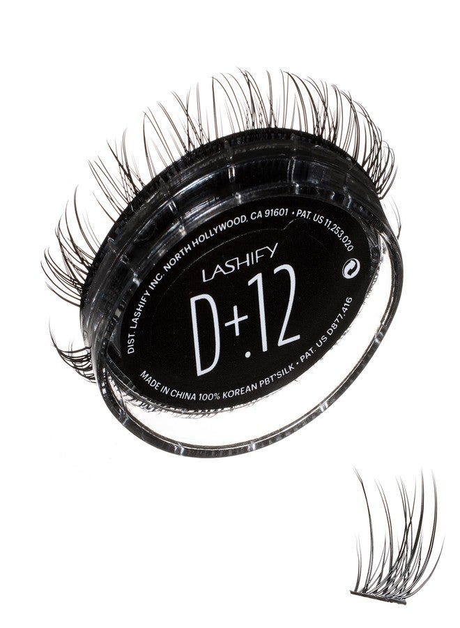 Lashify Drama Plus+ 12mm Gossamer Eyelash Extensions Refill in Black, Easy DIY False Lashes for the Most Delicate, Natural and Long Lasting Look - Image 1