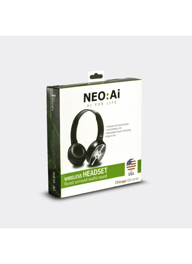 NEO:Ai NEO AI BT Wireless Headset - Black - VEN2006  - Image 4