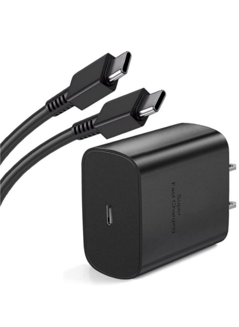 45W Fast Charger (Type - C): Compatible with Samsung Galaxy S25+, S25 Edge, S25, S24, S23, S22, S21 Ultra, A56, A55, A54, A36, Honor X9c, 200 Lite, Magic 7 Pro. Comes with V3 Cable and supports Super PD 3.0 charging technology.  - Image 2