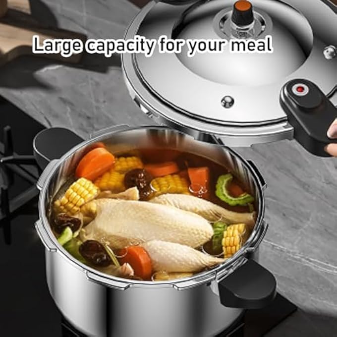 banapoy Pressure Cooker Stainless Steel Pressure Cooker 80Kpa Stove Top Pressure Cooker Instant Fast Cooking Pot Pressure Canner Compatible With Gas And Induction Cooker 16L - Image 3