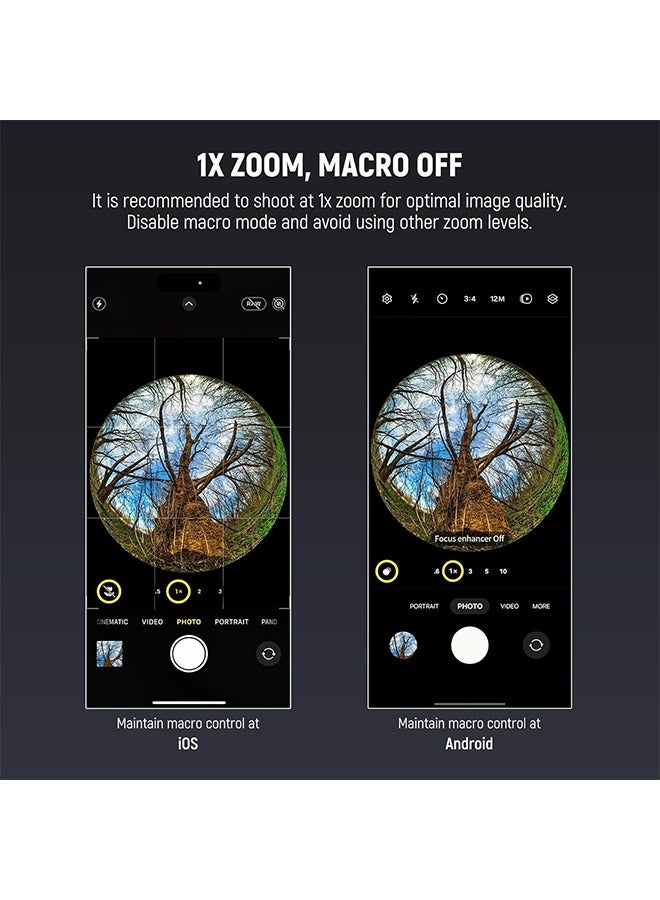 NEEWER 200° Fish Eye VR Lens with 17mm Thread Phone Lens Clip for Panoramic View, Live Streaming, Outdoor Landscape, Architecture, Compatible with iPhone 16 Pro Max S24 Ultra LS-57 - Image 4