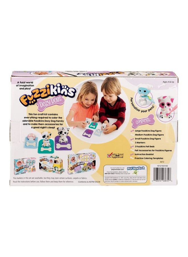 PlayMonster Fuzzikins Dozy Dogs Fuzzy Coloring Arts & Crafts And Toy Design It And Redesign It For Ages 4+ - Image 3