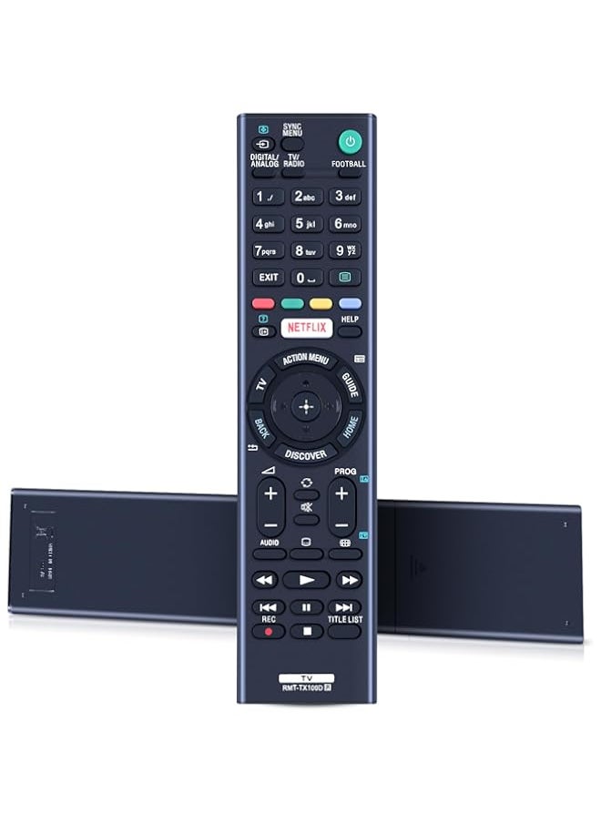 Generic - RMT TX100D Replacement Remote Control fit for Sony Bravia LCD TV TV FW 43X8370C FW 49X8370C FW 55X8570C FW 65X8570C FW 75X8570C FWL 55W805C FWL 65W855C FWL 75W855C KD 43X8301C KD 43X830xC - Image 1