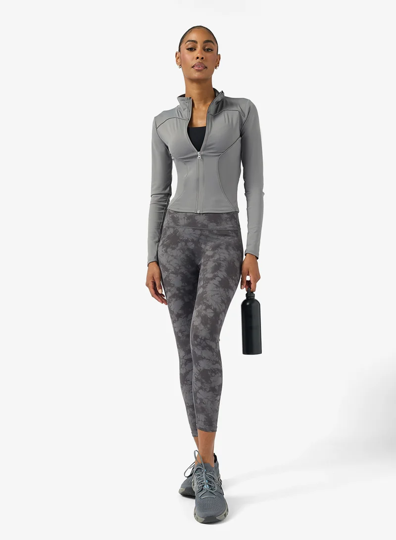 FRWD Sculpting Colorblock Zip Up Track Jacket