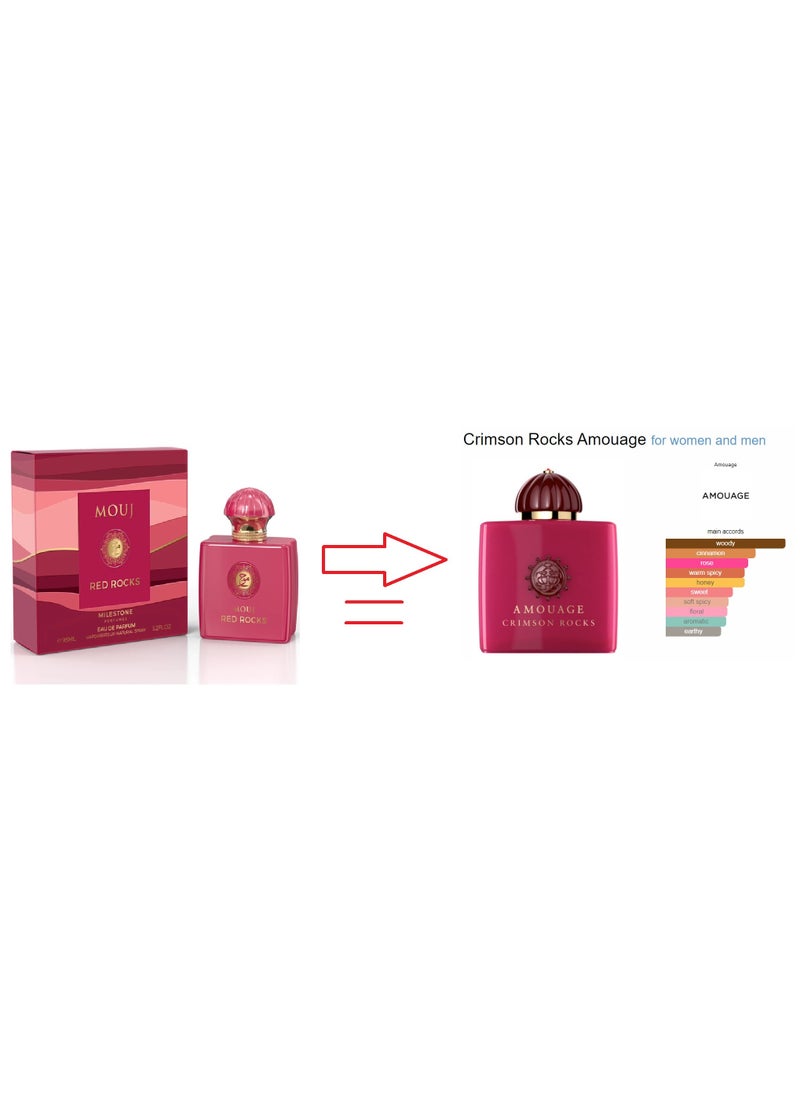 Milestone™ - Mouj Red Rocks Eau De Parfum For Women - 95ml ( Crimson Rocks by Amouage ) - Image 1