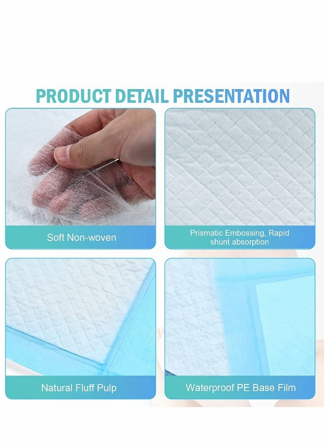 Disposable Changing Pad Leak-Proof Underpad Bed Table Protector Mat, Soft Non-Woven Fabric, 33x45cm - Image 2
