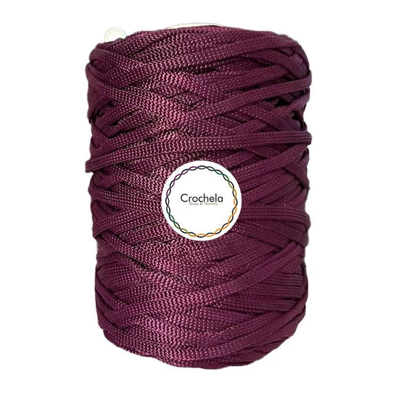 Crochela 4 MM Knitted Macrame Cord/Thread/Dori for Crochet, Knitting and Macrame (Weight : 250 Grams | Length : 100 Meters) (Purple) - Image 4