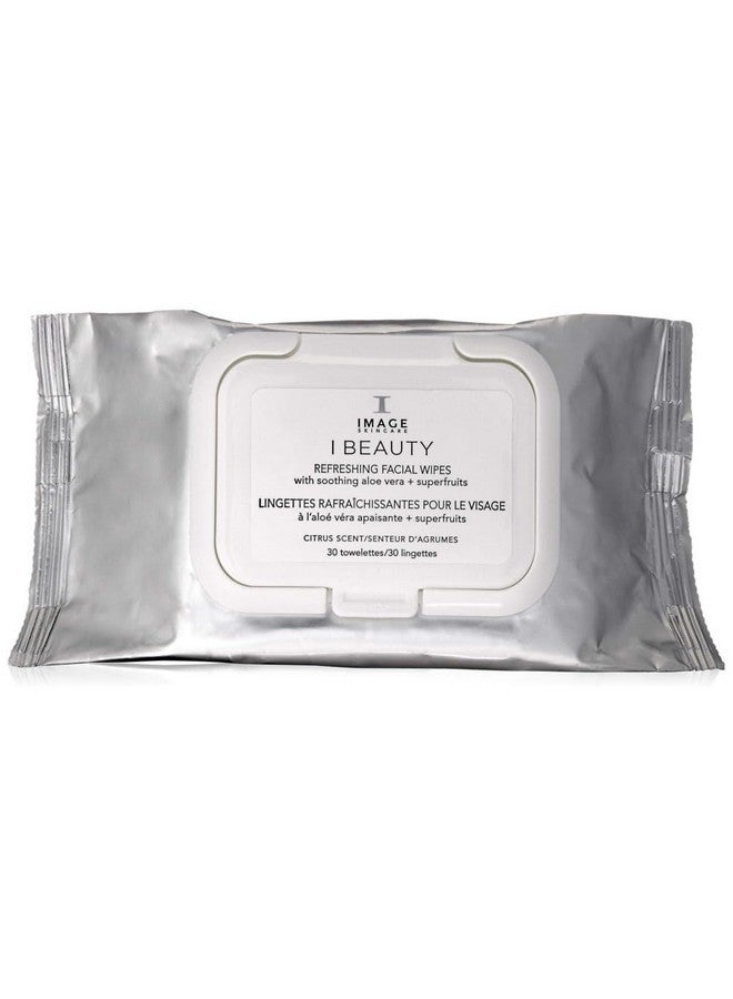إيمدج مناديل تنظيف الوجه المنعشة من سكين كير آي بيوتي، تنظف وتزيل المكياج بشكل فعال مع الخيار والصبار، 30 قطعة - Image 1