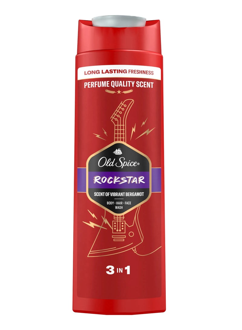 أولد سبايس غسول الجسم والشعر والوجه روك ستار من أولد سبايس 3 في 1، 400 مل