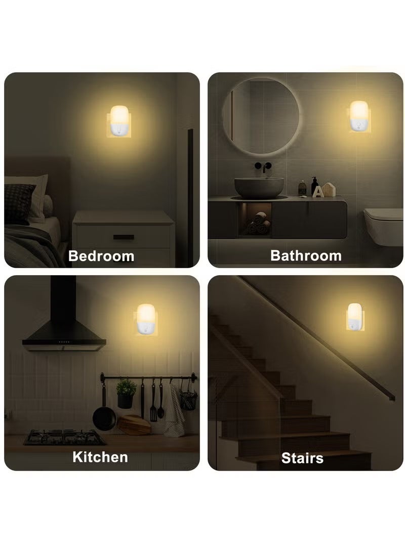 2-Pack Motion Sensor Dimmable LED Night Light, Plug-in Wall Light with Adjustable Brightness for Kids - Image 2
