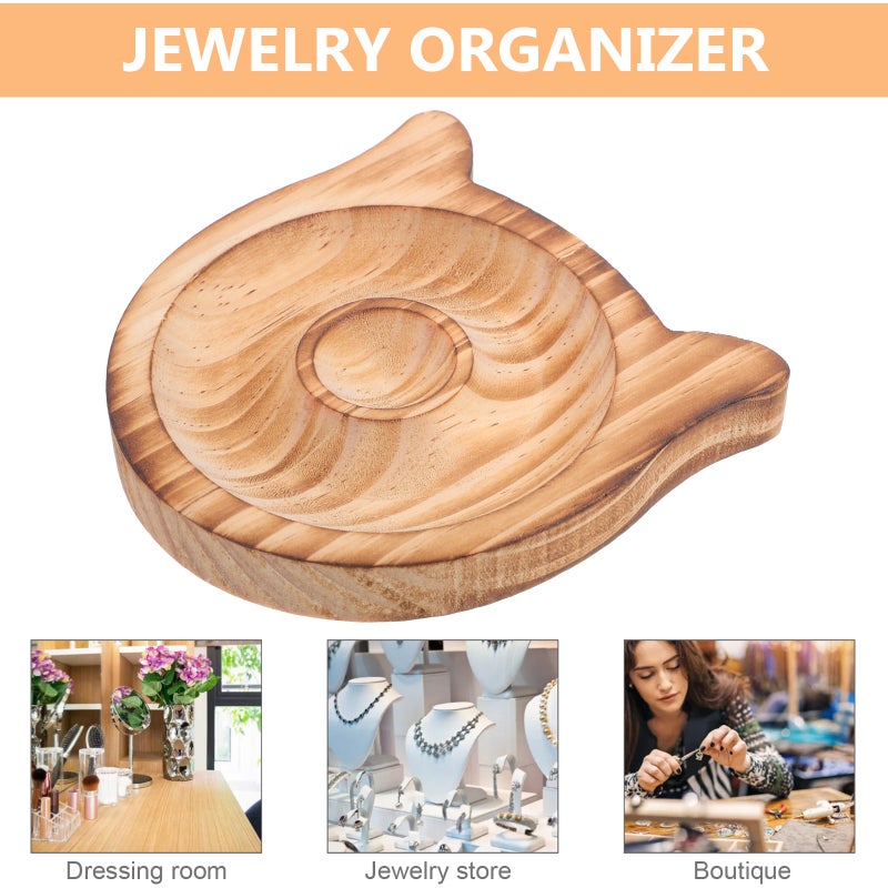 💍 صينية مجوهرات خشبية متعددة الاستخدامات للحلقات والأساور بتصميم مدمج - Image 3