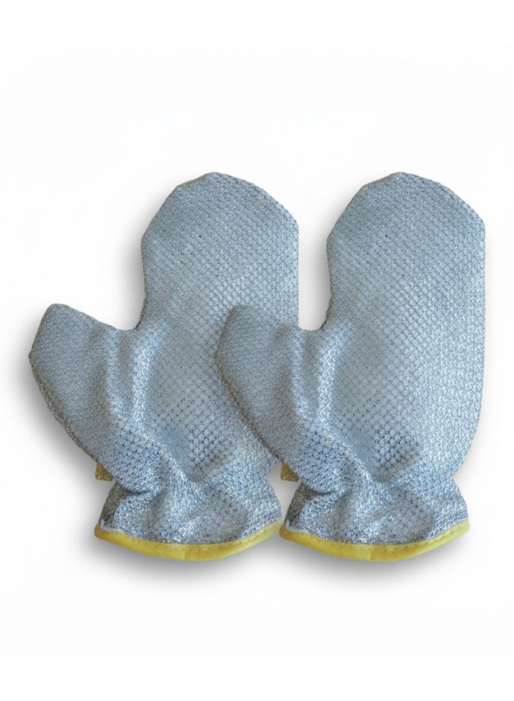 Stainless Steel Dishwashing Gloves (2 Pieces) - Image 2