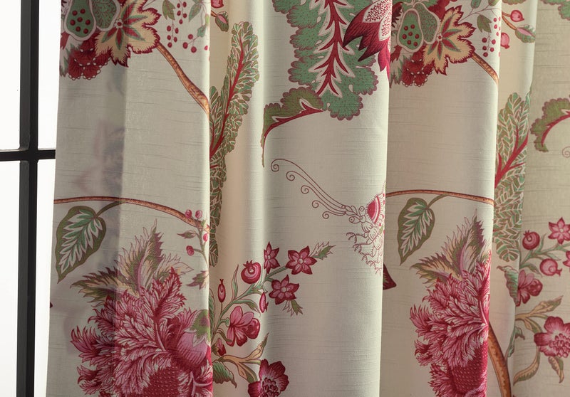 ميزون دي هيرمين Maison D 'Hermine Stertains 100 ٪ Cotton Single Dain Curtain 50 inch × 96 بوصة سهلة التعليق مع جيب وقضيب لمقهى الحمام وغرف المعيشة Givenchy - الربيع/الصيف - Image 2