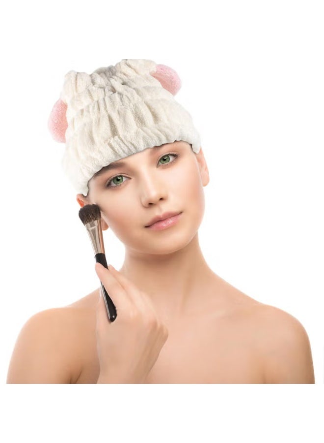 White Absorbent Quick Dry Hair D - Image 5