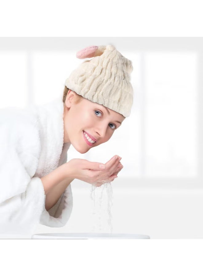 White Absorbent Quick Dry Hair D - Image 1