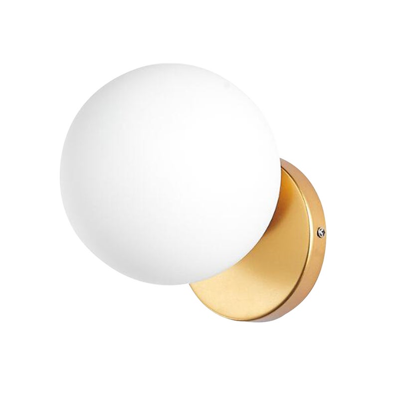 2pcs Modern Bedside Wall Light Round Decorative Lamp Stylish Household Corridor Wall Lamp For Home (Golden) - Image 2