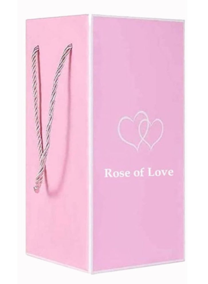 وردة في قبة زجاجية، وردة حمراء أبدية مع ضوء LED، زهرة صناعية تدوم إلى الأبد، عيد ميلاد الأم، زفاف لها - Image 3