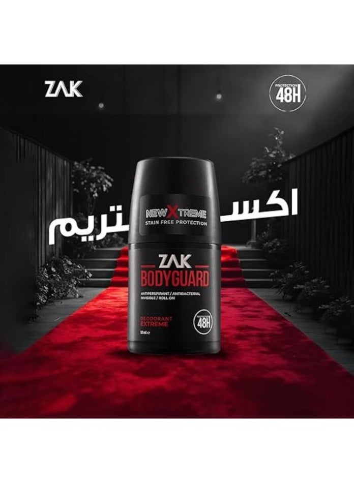 Zak Bodyguard Deodorant Roll On Extreme 48H - 50 Ml - Image 4