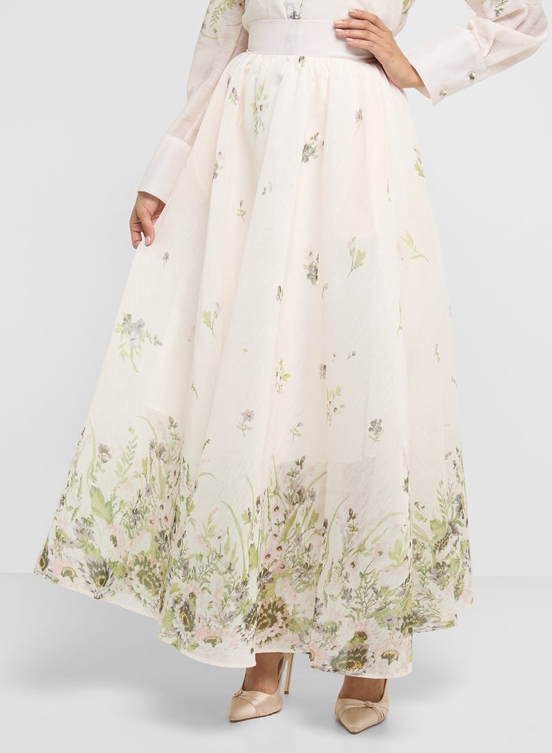 Khizana Print Shirt & Skirt Set - Image 4