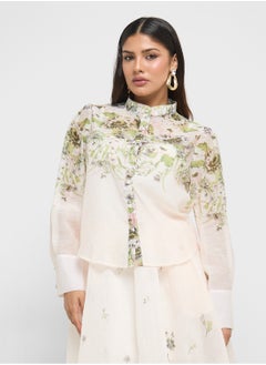 Khizana Print Shirt & Skirt Set  - Image 3