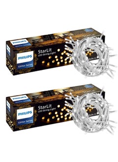 Philips PHILIPS Starlit 12 Meter 72 LEDs String Light for Decoration Festival LED String Light for Diwali Christmas and Home Decoration Cool White Pack of 2  - Image 1